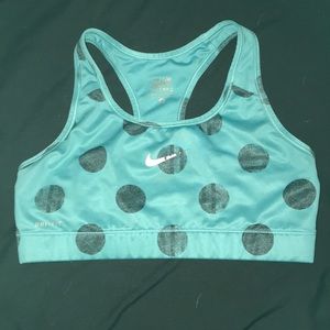 Nike polka dot sports bra